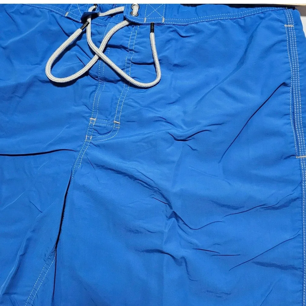 Polo Ralph Lauren Mens Royal Blue Orange Pony Mesh Lined Swim Trunks Large